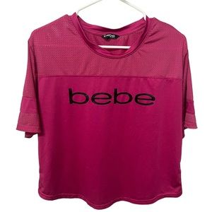 bebe workout athletic top size medium